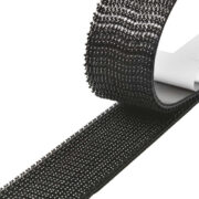 POWERTECH αυτοκόλλητη ταινία τύπου dual lock χριτς χρατς TIES-078, 25mm, 2.5m, μαύρη 2