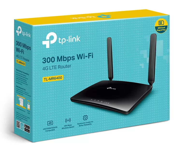 TP-LINK router TL-MR6400, 4G LTE, WiFi 300Mbps, V7.20 7 TP-LINK router TL-MR6400, 4G LTE, WiFi 300Mbps, V7.20 - Image 5