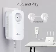 TP-LINK Passthrough Powerline Starter Kit TL-PA8010P, AV1300, Ver: 3.0 4