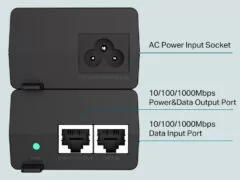 TP-LINK Gibagit PoE+ Injector TL-POE160S, 802.3af/at 9 TP-LINK Gibagit PoE+ Injector TL-POE160S, 802.3af/at 2