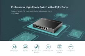 TP-LINK desktop switch TL-SF1006P, 6-Port 10/100Mbps, 4x PoE+, Ver. 1.0 2