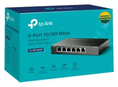 TP-LINK desktop switch TL-SF1006P, 6-Port 10/100Mbps, 4x PoE+, Ver. 1.0 6