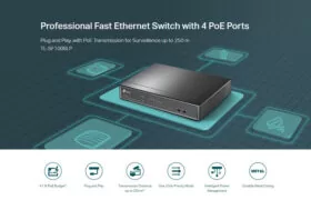 TP-LINK desktop switch TL-SF1008LP, 8-Port 10/100Mbps, 4x PoE, Ver. 2.0 2