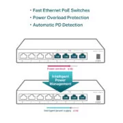 TP-LINK desktop switch TL-SF1008LP, 8-Port 10/100Mbps, 4x PoE, Ver. 2.0 6