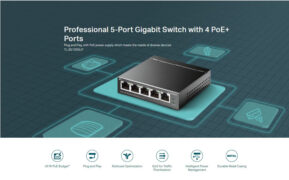 TP-LINK desktop switch TL-SG1005LP, 5-Port Gigabit, 4x PoE+, V4.0 9 TP-LINK desktop switch TL-SG1005LP, 5-Port Gigabit, 4x PoE+, V4.0 2