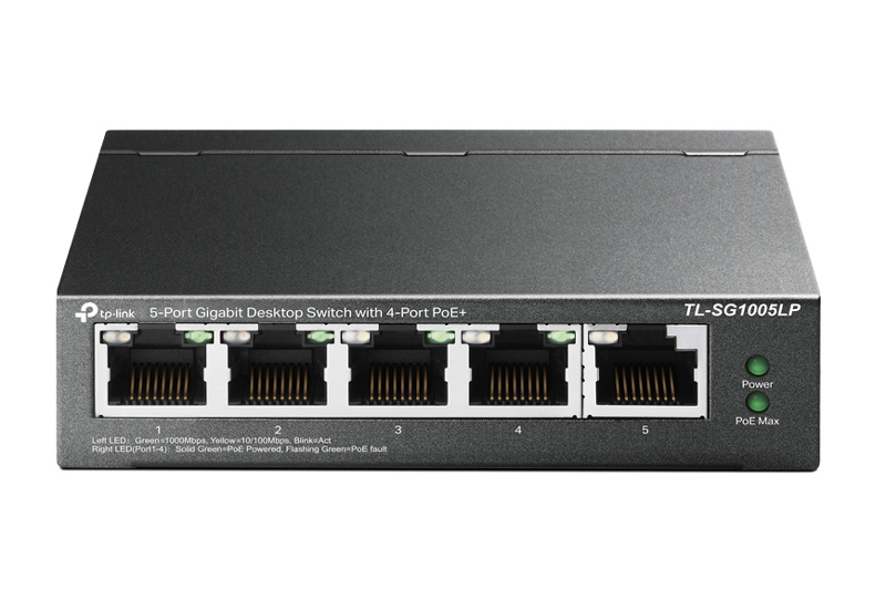 TP-LINK desktop switch TL-SG1005LP, 5-Port Gigabit, 4x PoE+, V4.0 3 TP-LINK desktop switch TL-SG1005LP, 5-Port Gigabit, 4x PoE+, V4.0