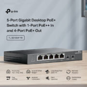 TP-LINK desktop switch TL-SG1005P-PD, 5x Gigabit θύρες, PoE+, UN/1.0 12 TP-LINK desktop switch TL-SG1005P-PD, 5x Gigabit θύρες, PoE+, UN/1.0 2