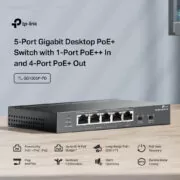 TP-LINK desktop switch TL-SG1005P-PD, 5x Gigabit θύρες, PoE+, UN/1.0 2