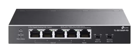 TP-LINK desktop switch TL-SG1005P-PD, 5x Gigabit θύρες, PoE+, UN/1.0 8