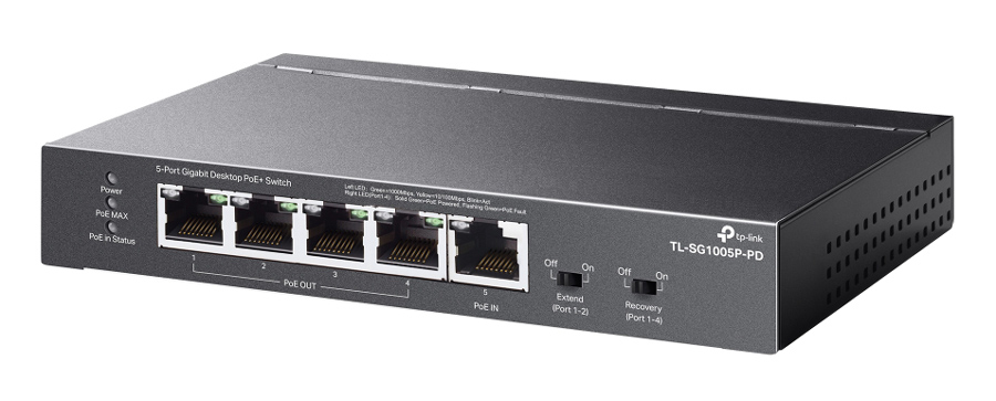 TP-LINK desktop switch TL-SG1005P-PD, 5x Gigabit θύρες, PoE+, UN/1.0 3 TP-LINK desktop switch TL-SG1005P-PD, 5x Gigabit θύρες, PoE+, UN/1.0
