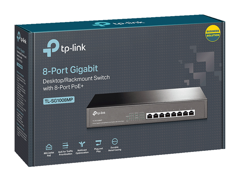 TP-LINK desktop/rackmount switch TL-SG1008MP, 8-Port PoE+, Ver. 2.0 5 TP-LINK desktop/rackmount switch TL-SG1008MP, 8-Port PoE+, Ver. 2.0 - Image 3