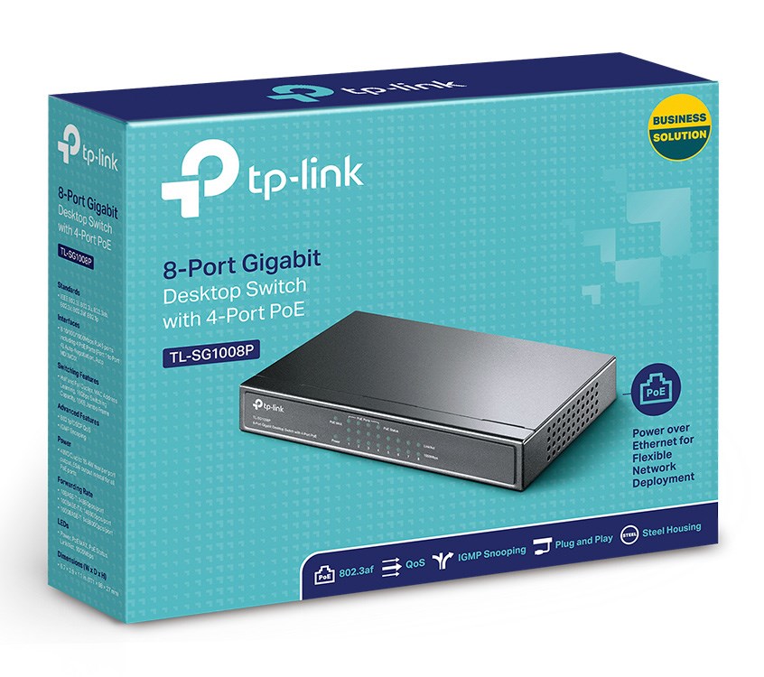 TP-LINK 8-Port Gigabit Desktop Switch TL-SG1008P, 4-Port PoE, Ver. 4.0 6 TP-LINK 8-Port Gigabit Desktop Switch TL-SG1008P, 4-Port PoE, Ver. 4.0 - Image 4