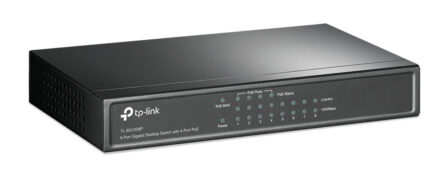 TP-LINK 8-Port Gigabit Desktop Switch TL-SG1008P, 4-Port PoE, Ver. 4.0 1 TP-LINK 8-Port Gigabit Desktop Switch TL-SG1008P, 4-Port PoE, Ver. 4.0