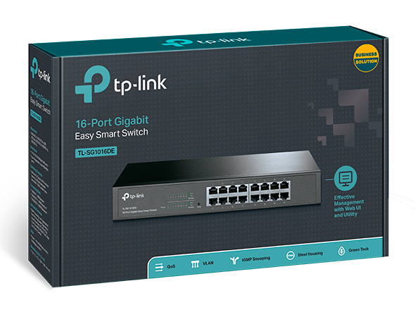 TP-LINK Easy Smart Switch TL-SG1016DE, 16-Port Gbit, Ver. 4.2 4 TP-LINK Easy Smart Switch TL-SG1016DE, 16-Port Gbit, Ver. 4.2 - Image 2