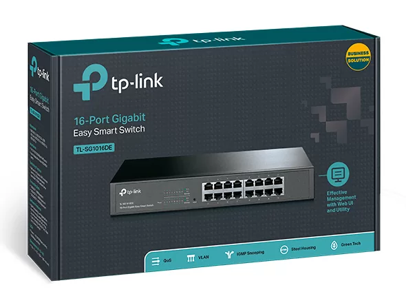 TP-LINK Easy Smart Switch TL-SG1016DE, 16-Port Gbit, Ver. 4.2 4 TP-LINK Easy Smart Switch TL-SG1016DE, 16-Port Gbit, Ver. 4.2 - Image 2