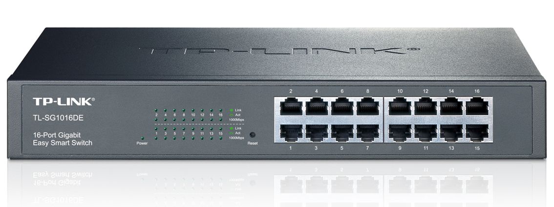 TP-LINK Easy Smart Switch TL-SG1016DE, 16-Port Gbit, Ver. 4.2 3 TP-LINK Easy Smart Switch TL-SG1016DE, 16-Port Gbit, Ver. 4.2