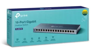 TP-LINK desktop switch TL-SG116, 16-Port, 10/100/1000Mbps, Ver. 1.0 3