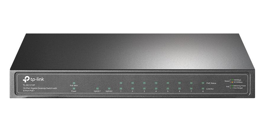 TP-LINK desktop switch TL-SG1210P, 10-Port Gigabit, 8x PoE+, Ver. 3.0 3 TP-LINK desktop switch TL-SG1210P, 10-Port Gigabit, 8x PoE+, Ver. 3.0
