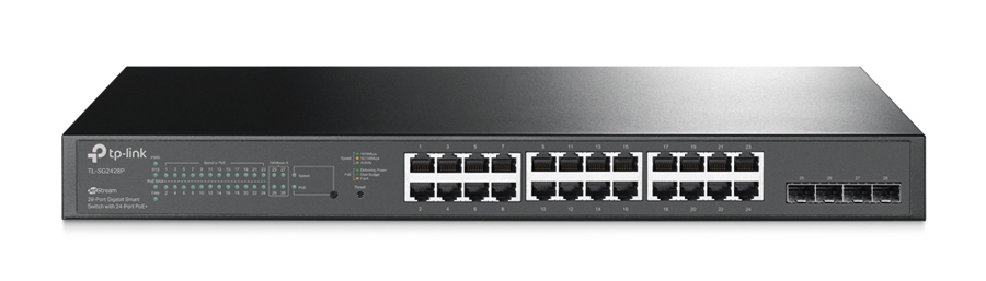 TP-LINK JetStream smart switch TL-SG2428P, 24-Port PoE+, 4x SFP, Ver 4.0 3 TP-LINK JetStream smart switch TL-SG2428P, 24-Port PoE+, 4x SFP, Ver 4.0