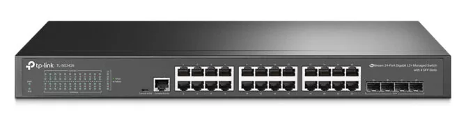 TP-LINK L2+ managed switch TL-SG3428, 24-Port Gigabit, 4x SFP, Ver. 2.0 1