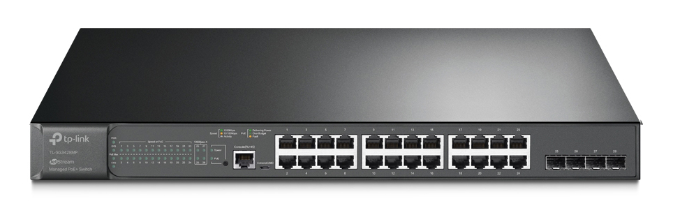TP-LINK L2 Managed Switch TL-SG3428MP, 24x PoE+, 4x SFP, Ver. 5.2 5 TP-LINK L2 Managed Switch TL-SG3428MP, 24x PoE+, 4x SFP, Ver. 5.2 - Image 3