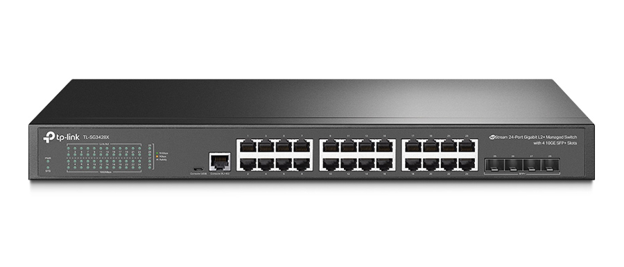 TP-LINK L2+ Managed Switch TL-SG3428X, 24-Port Gigabit, 4x SFP+, Ver.1.4 3 TP-LINK L2+ Managed Switch TL-SG3428X, 24-Port Gigabit, 4x SFP+, Ver.1.4