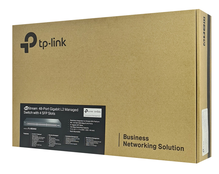 TP-LINK JetStream L2 managed switch TL-SG3452, 48-Port, 4x SFP, Ver 1.0 5 TP-LINK JetStream L2 managed switch TL-SG3452, 48-Port, 4x SFP, Ver 1.0 - Image 3