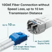 TP-LINK 10GBase-LR SFP+ LC Transceiver TL-SM5110-LR, έως 10km, Ver. 1.0 2