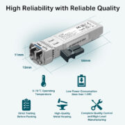 TP-LINK 10GBase-LR SFP+ LC Transceiver TL-SM5110-LR, έως 10km, Ver. 1.0 11 TP-LINK 10GBase-LR SFP+ LC Transceiver TL-SM5110-LR, έως 10km, Ver. 1.0 4