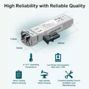 TP-LINK 10GBase-LR SFP+ LC Transceiver TL-SM5110-LR, έως 10km, Ver. 1.0 4