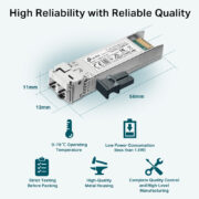 TP-LINK 10GBase-SR SFP+ LC Transceiver TL-SM5110-SR, έως 300m, Ver. 1.0 11 TP-LINK 10GBase-SR SFP+ LC Transceiver TL-SM5110-SR, έως 300m, Ver. 1.0 4