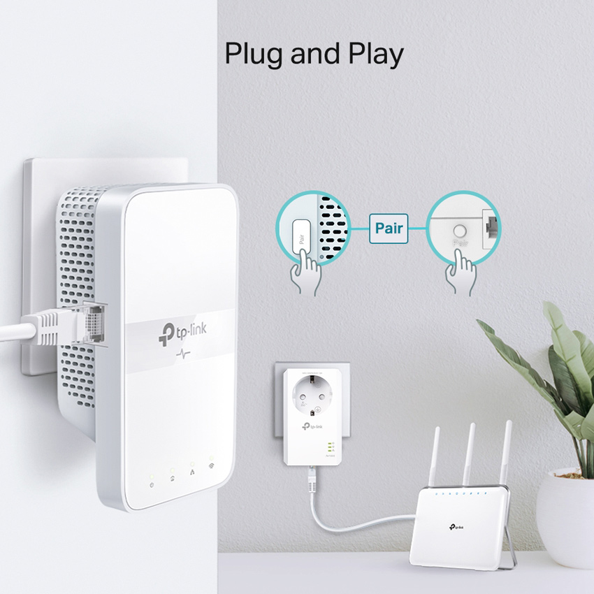 TP-LINK Powerline ac Wi-Fi Kit TL-WPA7617, AV1000 Gigabit, Ver. 1.0 6 TP-LINK Powerline ac Wi-Fi Kit TL-WPA7617, AV1000 Gigabit, Ver. 1.0 - Image 4