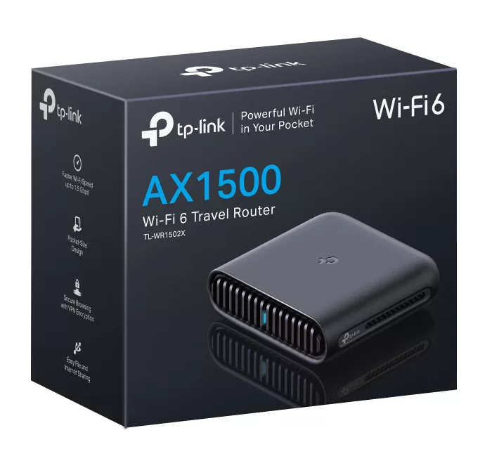 TP-LINK Travel Router TL-WR1502X, AX1500 Wi-Fi 6, Dual Band 10 TP-LINK Travel Router TL-WR1502X, AX1500 Wi-Fi 6, Dual Band - Image 8