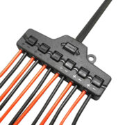 Splitter block TOOL-0095 για LED καλωδιοταινίες, 6-port, μαύρο 2