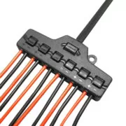 Splitter block TOOL-0095 για LED καλωδιοταινίες, 6-port, μαύρο 2