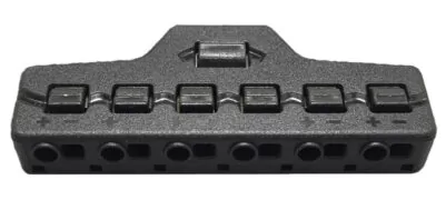Splitter block TOOL-0095 για LED καλωδιοταινίες, 6-port, μαύρο