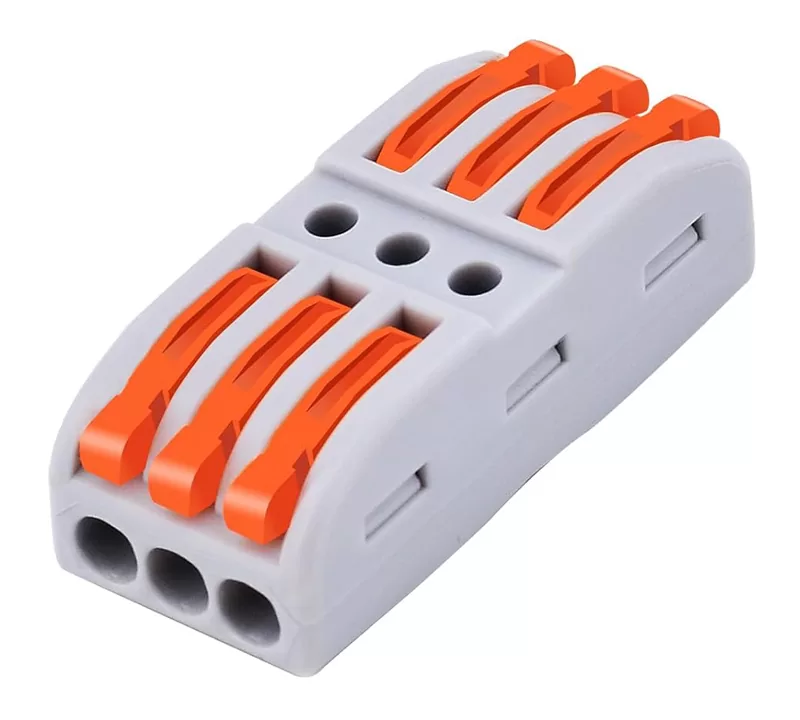 POWERTECH κλέμα σύνδεσης καλωδίων TOOL-0104, 3pin προς 3pin, 10τμχ 3 POWERTECH κλέμα σύνδεσης καλωδίων TOOL-0104, 3pin προς 3pin, 10τμχ
