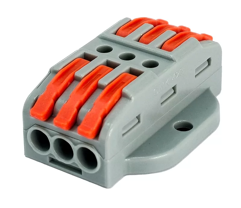 POWERTECH κλέμα σύνδεσης καλωδίων TOOL-0106, 3pin προς 3pin, 10τμχ 3 POWERTECH κλέμα σύνδεσης καλωδίων TOOL-0106, 3pin προς 3pin, 10τμχ