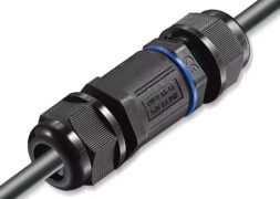 POWERTECH αδιάβροχος σύνδεσμος καλωδίων τροφοδοσίας TOOL-0112, 3pin, IP68, μαύρος 2
