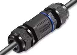 POWERTECH αδιάβροχος σύνδεσμος καλωδίων τροφοδοσίας TOOL-0112, 3pin, IP68, μαύρος 2