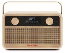 TechniSat Transita 120 – Φορητό Ψηφιακό Ραδιόφωνο DAB+/FM Retro με Μπαταρία 30 Ωρών (Μπεζ)