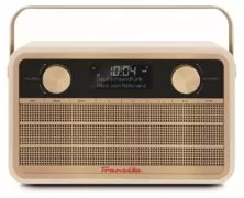 TechniSat Transita 120 – Φορητό Ψηφιακό Ραδιόφωνο DAB+/FM Retro με Μπαταρία 30 Ωρών (Μπεζ)