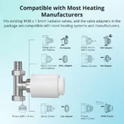 SONOFF smart θερμοστατική βαλβίδα για καλοριφέρ TRVZB, ZigBee, M30x1.5, 48x76mm, 6-28°C 3