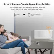 SONOFF smart θερμοστατική βαλβίδα για καλοριφέρ TRVZB, ZigBee, M30x1.5, 48x76mm, 6-28°C 6