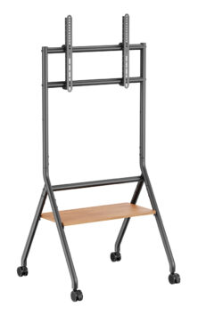 BRATECK βάση τηλεόρασης δαπέδου TTF13E-46FW, 37-86", έως 80kg, με ράφι & ροδάκια