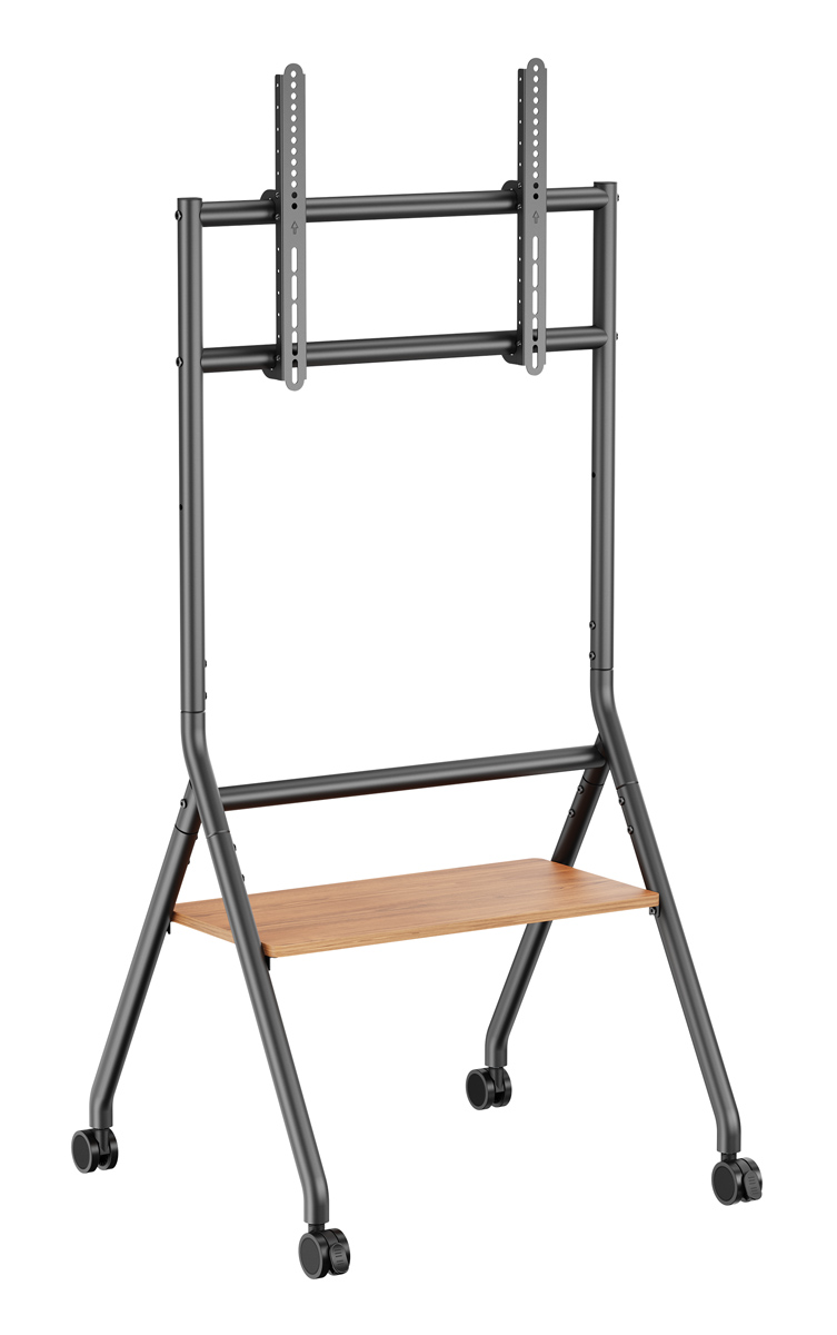 BRATECK βάση τηλεόρασης δαπέδου TTF13E-46FW, 37-86", έως 80kg, με ράφι & ροδάκια 3 BRATECK βάση τηλεόρασης δαπέδου TTF13E-46FW, 37-86", έως 80kg, με ράφι & ροδάκια