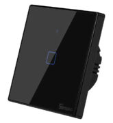 SONOFF smart διακόπτης ΤΧ-T3EU1C, αφής, Wi-Fi, μονός, μαύρος 1