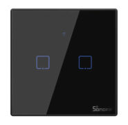 SONOFF smart διακόπτης ΤΧ-T3EU2C, αφής, Wi-Fi, διπλός, μαύρος 2