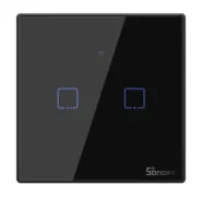 SONOFF smart διακόπτης ΤΧ-T3EU2C, αφής, Wi-Fi, διπλός, μαύρος 2
