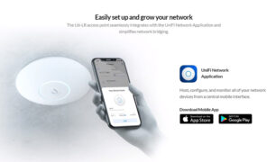 UBIQUITI Access Point UniFi U6-LR, 3000Mbps, Wi-Fi 6, 4x4 MU-MIMO, PoE+ 2